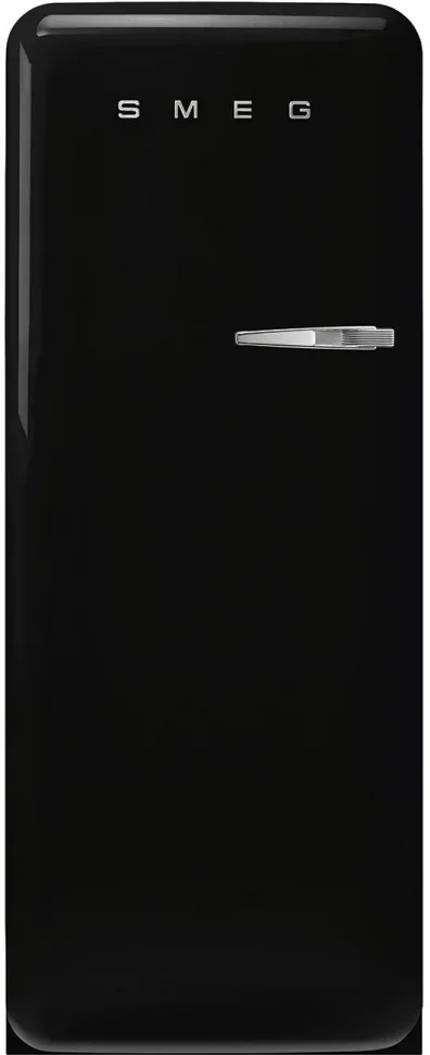 SMEG FAB28LBL6 Отдельностоящий однодверный холодильник,стиль 50-х годов, 60 см, черный, петли слева
