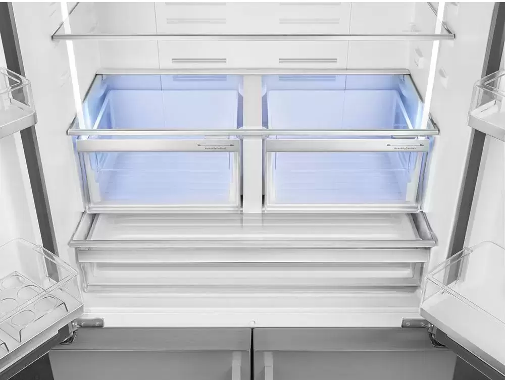 SMEG FQ60XE Отдельностоящий 4-х дверный холодильник Side-by-Side, 90.8 см, No-frost, эффект нержавею